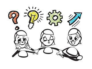 Woman Workflow Concept