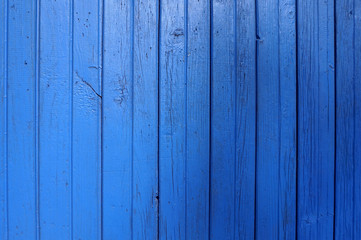 Obraz premium texture of a wooden wall in blue