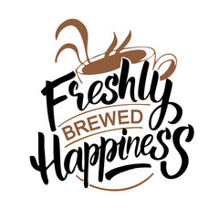 Obraz premium Vector illustration with hand-drawn lettering. 