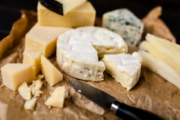 Different sorts of cheese