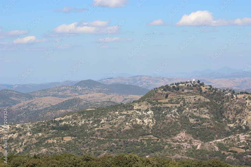 Wall mural nice mount and land of ixpantepec nieves oaxaca