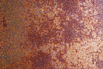 Closeup rusty metal surface background, rusty texture