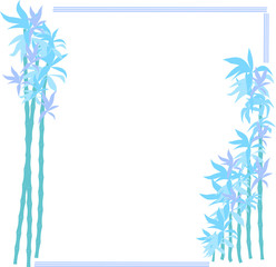 Blue violet bamboo frame