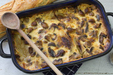 gratin endives et champignons