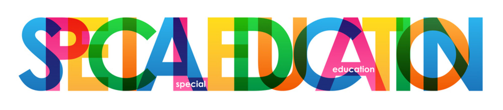 SPECIAL EDUCATION COLORFUL LETTERS ICON