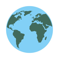 globe world planet map earth image vector illustration