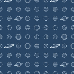 Planets Icon Pattern © andrii_popovych