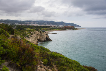 Fototapeta na wymiar Coast of the Mediterranean Sea, Spain
