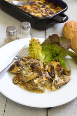 gratin endives et champignons