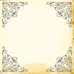 Classical baroque vector of vintage element for design. Decorative design element filigree calligraphy vector. You can use for wedding decoration of greeting card and laser cutting.