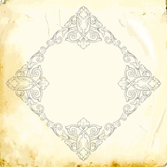 Vector baroque of vintage elements for design.