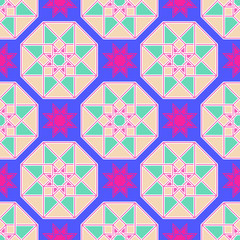 Abstract geometric seamless pattern design.