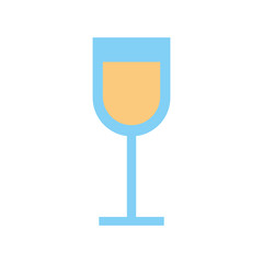 glass cup drink beverage alcohol vector illustration