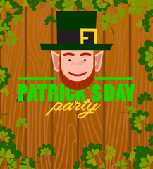St.Patricks day holiday poster design.