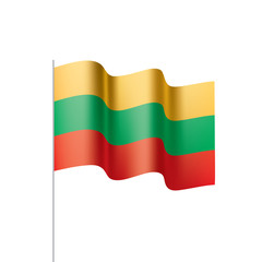 Lithuania flag, vector illustration