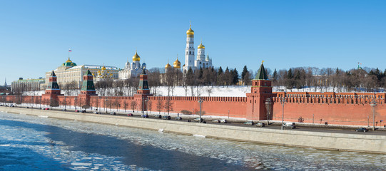 Russia, Moscow City, Kremlin, Super High Resolution