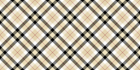 Elegant Seamless Checkered Rhombuses Pattern. Plaid Rug Background. Tartan Texture.