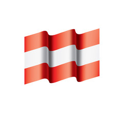 Austria flag, vector illustration