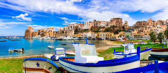 Castellammare del Golfo - beautiful traditional fishing village in Sicily. Italy