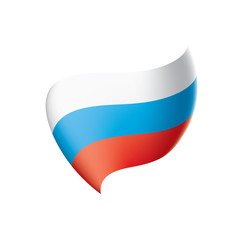 Russia flag, vector illustration