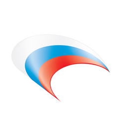 Russia flag, vector illustration