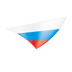 Russia flag, vector illustration