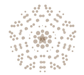 Floral pattern with flowers.