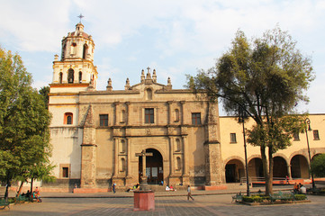 Iglesia de San Juan Bautista Coyoacan Mexico