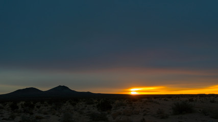 Fototapeta na wymiar Desert Landscape Sunset