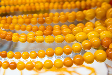 Lot of antique Baltic amber round beads