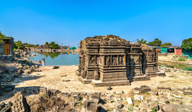 Lakulish Temple and Chhashiyu Lake at Pavagadh Hill - Gujarat, India