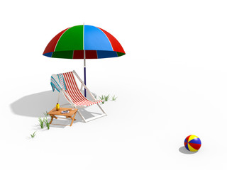 Summer On The Beach - 3D