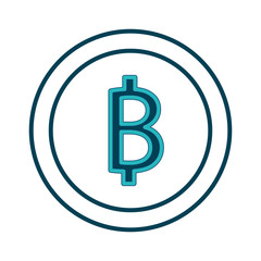 bitcoin cryptocurrency business commerce image vector illustration green design