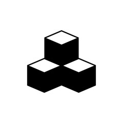 Cubes vector icon