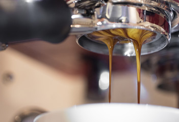 Espresso dripping down