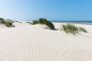 Fototapeta na wymiar Nordseestrand auf Borkum mit Düne