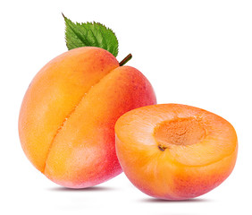 Naklejka na ściany i meble apricot isolated on white background