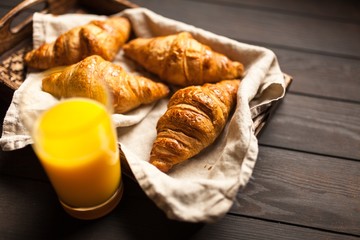 Fresh butter croissants