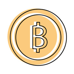 bitcoin cryptocurrency business commerce image vector illustration