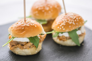 dish with small appetizers or snacks