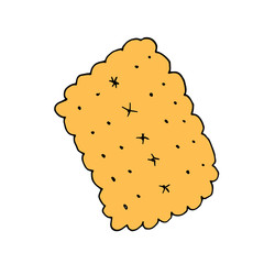 Cookies icon in hand drawn style