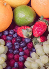 variety of fruits in a heap
