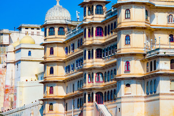 Royal Architecture of Udaipur, Rajasthan, India.