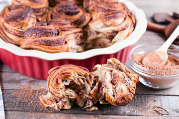 Homemade yeast rolls or buns