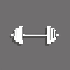 Weightlifting. Symbol. Vector icon.