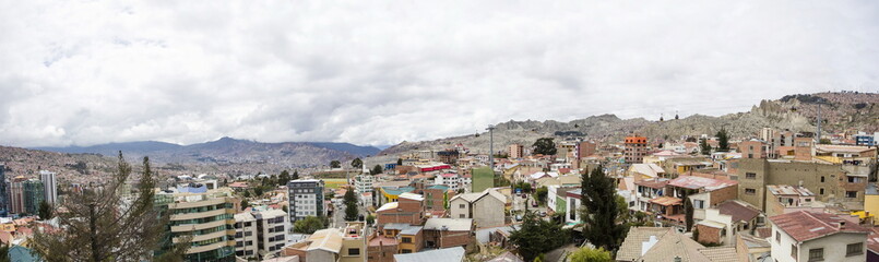 Aerial view at La Paz, Bolivia