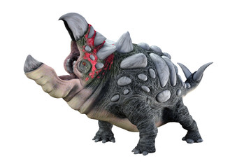 3D Rendering Alien Animal on White