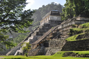 Ruins of Palenque, Yucatán, Mexico. - obrazy, fototapety, plakaty