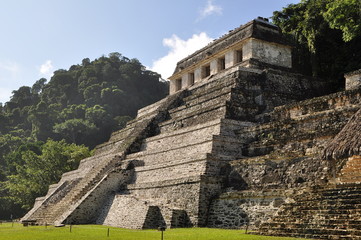 Fototapeta na wymiar Ruins of Palenque, Yucatán, Mexico.