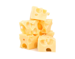 Cubes of cheese